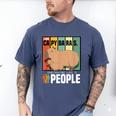 Introvert Capybara Rodent Animal Lover Antisocial Retro Men's Comfort Colors T-Shirt Blue Jean