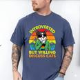 Introvert Cats Sarcasm Cat Lover Introverts Men's Comfort Colors T-Shirt Blue Jean Introvert Cats Sarcasm Cat Lover Introverts Men's Comfort Colors T-Shirt Blue Jean