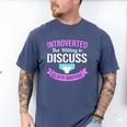Introvert Hippie Mom Cloth Diapers Crunchy Mama Men's Comfort Colors T-Shirt Blue Jean