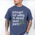 Introvert Humorous Plant Lover Gardening Men's Comfort Colors T-Shirt Blue Jean Introvert Humorous Plant Lover Gardening Men's Comfort Colors T-Shirt Blue Jean