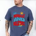 Introvert Relaxation Me Myself And Silence Summer Vacation For Men Women Men's Comfort Colors T-Shirt Blue Jean