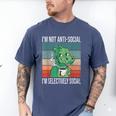 Introvert Selectively Social Anti-Social Shy Men's Comfort Colors T-Shirt Blue Jean