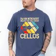 Im An Introvert Unless You Talk About Cellos Men's Comfort Colors T-Shirt Blue Jean