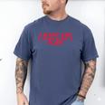 Introvert Valentines Day I Want You I Just Can't Flirt Men's Comfort Colors T-Shirt Blue Jean