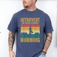 Introvert But Willing To Discuss Running Men's Comfort Colors T-Shirt Blue Jean Introvert But Willing To Discuss Running Men's Comfort Colors T-Shirt Blue Jean