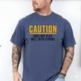 Introverted Does Not Play Well Competitive Athletic Men's Comfort Colors T-Shirt Blue Jean