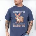 Introverted Rabbits Bunny Lover Rabbit Introvert Men's Comfort Colors T-Shirt Blue Jean