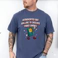 Introverted But Willing To Discuss Video Games Introvert Men's Comfort Colors T-Shirt Blue Jean Introverted But Willing To Discuss Video Games Introvert Men's Comfort Colors T-Shirt Blue Jean
