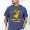 Introverts Thats What Im Doing Just Pretends Men's Comfort Colors T-Shirt Blue Jean