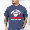 Introverts Unite Separately In Your Own Homes Saying Men's Comfort Colors T-Shirt Blue Jean