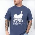 It's Way Too Peopley Outside Cute Cat Introvert Men's Comfort Colors T-Shirt Blue Jean It's Way Too Peopley Outside Cute Cat Introvert Men's Comfort Colors T-Shirt Blue Jean