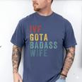 IVF Got a Badass Wife IVF Dad Transfer Day Infertility Men's Comfort Colors T-Shirt Blue Jean IVF Got a Badass Wife IVF Dad Transfer Day Infertility Men's Comfort Colors T-Shirt Blue Jean