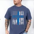 Jesus God Religious Man Of God Husband Dad Protector Men's Comfort Colors T-Shirt Blue Jean