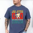 Jiu Jitsu Dad Like A Regular Dad But Cooler Dad Father Men's Comfort Colors T-Shirt Blue Jean