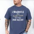 Junior High Graduate TShirt Middle School Graduation Men's Comfort Colors T-Shirt Blue Jean