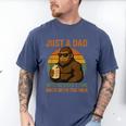 Just A Dad Who Always Came Back With The Milk Bigfoot Men's Comfort Colors T-Shirt Blue Jean