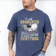 I Just Graduated I Know Everything Graduation Men's Comfort Colors T-Shirt Blue Jean