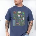 Kid Play Cars On Dad Back Race Track Mat Fathers Day Men's Comfort Colors T-Shirt Blue Jean