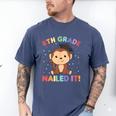Kids 8th Grade Nailed It Monkey Graduation Men's Comfort Colors T-Shirt Blue Jean