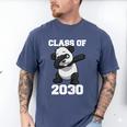 Kids Class Of 2030 Shirt Graduation Dabbing Panda Shirt Men's Comfort Colors T-Shirt Blue Jean