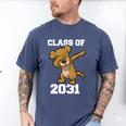 Kids Class Of 2031 Shirt Graduation Dabbing Dog Shirt Men's Comfort Colors T-Shirt Blue Jean