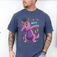 Kids Dabbing T Rex Graduation Kindergarten Class Of 2019 Men's Comfort Colors T-Shirt Blue Jean