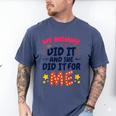 Kids My Mommy Did It Graduation Mom Graduate Men's Comfort Colors T-Shirt Blue Jean