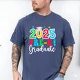 Kids Pre-K Graduate 2025 Preschool Graduation Class Of 2025 Kids Men's Comfort Colors T-Shirt Blue Jean
