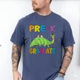 Kids Pre-K Graduate Brontosaurus Dino Pre Kindergarten Graduation Men's Comfort Colors T-Shirt Blue Jean