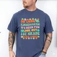Kids So Long Kindergarten 1st Grade Here I Come Graduation Groovy Men's Comfort Colors T-Shirt Blue Jean