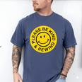 Be Kind Rewind Shirt Retro Nostalgia Sticker 80s 90s Tee Premium Tri-Blend Men's Comfort Colors T-Shirt Blue Jean