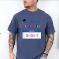 Kindergarten To 1st Grade Graduation T Shirt Men's Comfort Colors T-Shirt Blue Jean