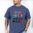 Kindergarten Nailed It 2018 Class Graduation T-Shirt Men's Comfort Colors T-Shirt Blue Jean