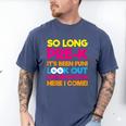 Last Day Pre-K Kindergarten Here I Come Graduation T-Shirt Men's Comfort Colors T-Shirt Blue Jean