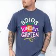 Last Day Of School Adios Kindergarten Graduation Kids Girls Men's Comfort Colors T-Shirt Blue Jean