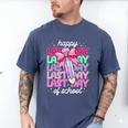 Last Day Of School Shirt Coquette Bow School Graduation Men's Comfort Colors T-Shirt Blue Jean