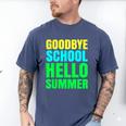 Last Day Of School Shirt Teacher Tee Graduation Men's Comfort Colors T-Shirt Blue Jean