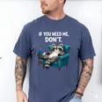 Lazy Raccoon Sarcastic Introvert Humor Japanese Animal Men's Comfort Colors T-Shirt Blue Jean