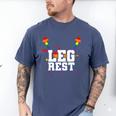 Leg Rest Naughty Dad Joke Vagitarian Lesbian Men's Comfort Colors T-Shirt Blue Jean Leg Rest Naughty Dad Joke Vagitarian Lesbian Men's Comfort Colors T-Shirt Blue Jean