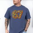 Literary 67 Bookshelf Six Seven Reading Meme Men's Comfort Colors T-Shirt Blue Jean