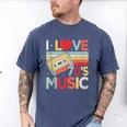 I Love 70's Music Retro Style Nostalgia Cassette 1970s Party Men's Comfort Colors T-Shirt Blue Jean