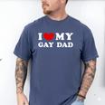 I Love My Gay Dad I Heart My Gay Dad Men's Comfort Colors T-Shirt Blue Jean