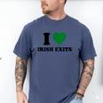 I Love Irish Exits St Patrick's Day Introvert Party Men's Comfort Colors T-Shirt Blue Jean I Love Irish Exits St Patrick's Day Introvert Party Men's Comfort Colors T-Shirt Blue Jean
