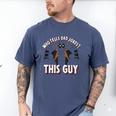 Marvel Deadpool Father's Day Who Tells Dad Jokes This Guy Men's Comfort Colors T-Shirt Blue Jean