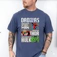 Marvel Father's Day Spider-Man Thor Hulk Dad Attributes Men's Comfort Colors T-Shirt Blue Jean