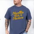 Masters Degree Graduation For Mom Wife Social Work MBA Men's Comfort Colors T-Shirt Blue Jean