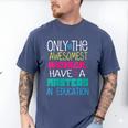 Masters In Education Degree Graduation Women MeD Men's Comfort Colors T-Shirt Blue Jean