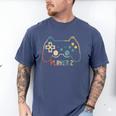 Matching Gamer Tee For Dad Mom & Kids Player 123 Men's Comfort Colors T-Shirt Blue Jean