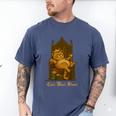 Medieval Cat Sarcastic Queen Lazy King Introvert Kitty Men's Comfort Colors T-Shirt Blue Jean