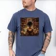 Melanin Afro Women Educated Reading Book History Men's Comfort Colors T-Shirt Blue Jean